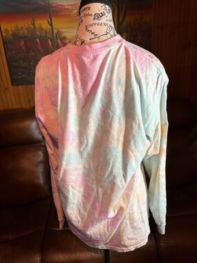 Pastel Tie-Dye Long Sleeve Shirt - Men's